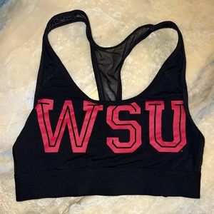 Washington State University WSU Sports Bra Victoria’s Secret Pink Go Cougs